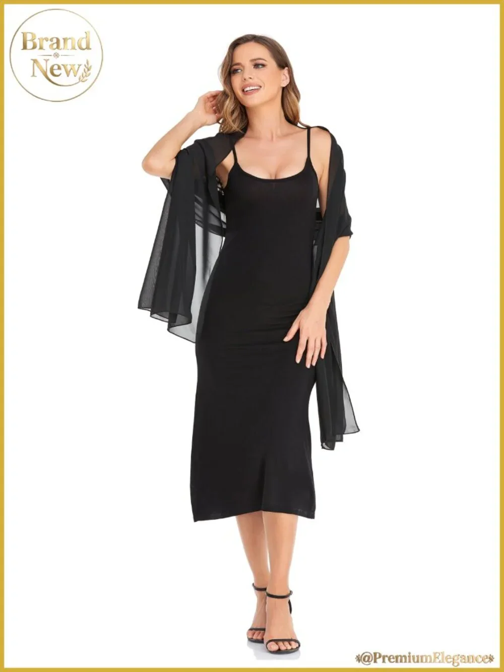 Chiffon Shawl Wrap Formal Evening Wedding Scarf Sheer Cover Up